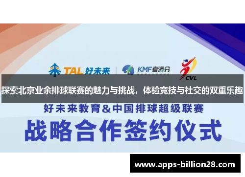 探索北京业余排球联赛的魅力与挑战，体验竞技与社交的双重乐趣